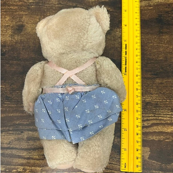 Vintage Cream Posable Teddy Bear Plush - Picture 4 of 4